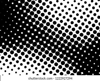 Halftone Dots Pattern . Halftone Dotted Grunge Texture . Abstract Dots Overlay Texture . Light Distressed Background with Halftone Effects. Ink Print Distress Background . Dots Grunge Texture. Vector.