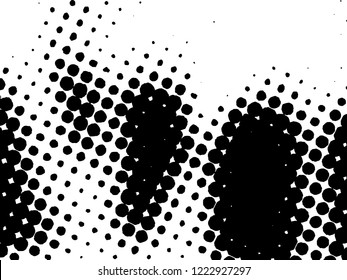 Halftone Dots Pattern . Halftone Dotted Grunge Texture . Abstract Dots Overlay Texture . Light Distressed Background with Halftone Effects. Ink Print Distress Background . Dots Grunge Texture. Vector.