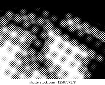 Halftone Dots Pattern . Halftone Dotted Grunge Texture . Abstract Dots Overlay Texture . Light Distressed Background with Halftone Effects. Ink Print Distress Background . Dots Grunge Texture. Vector.