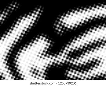 Halftone Dots Pattern . Halftone Dotted Grunge Texture . Abstract Dots Overlay Texture . Light Distressed Background with Halftone Effects. Ink Print Distress Background . Dots Grunge Texture. Vector.