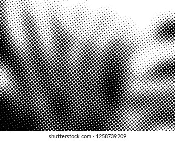 Halftone Dots Pattern . Halftone Dotted Grunge Texture . Abstract Dots Overlay Texture . Light Distressed Background with Halftone Effects. Ink Print Distress Background . Dots Grunge Texture. Vector.