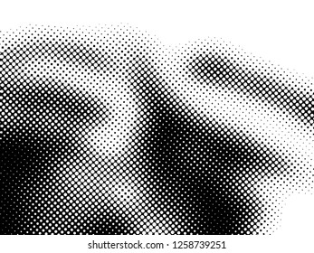 Halftone Dots Pattern . Halftone Dotted Grunge Texture . Abstract Dots Overlay Texture . Light Distressed Background with Halftone Effects. Ink Print Distress Background . Dots Grunge Texture. Vector.