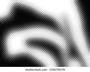 Halftone Dots Pattern . Halftone Dotted Grunge Texture . Abstract Dots Overlay Texture . Light Distressed Background with Halftone Effects. Ink Print Distress Background . Dots Grunge Texture. Vector.
