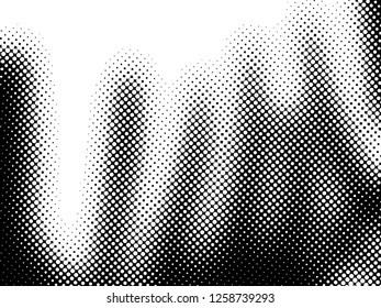 Halftone Dots Pattern . Halftone Dotted Grunge Texture . Abstract Dots Overlay Texture . Light Distressed Background with Halftone Effects. Ink Print Distress Background . Dots Grunge Texture. Vector.