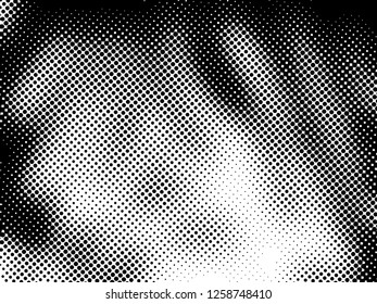 Halftone Dots Pattern . Halftone Dotted Grunge Texture . Abstract Dots Overlay Texture . Light Distressed Background with Halftone Effects. Ink Print Distress Background . Dots Grunge Texture. Vector.