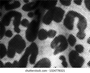 Halftone Dots Pattern . Halftone Dotted Grunge Texture . Abstract Dots Overlay Texture . Light Distressed Background with Halftone Effects. Ink Print Distress Background . Dots Grunge Texture. Vector.