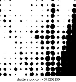 Halftone Dots Pattern . Halftone Dotted Grunge Texture . Abstract Dots Overlay Texture . Light Distressed Background with Halftone Effects. Ink Print Distress Background . Dots Grunge Texture 