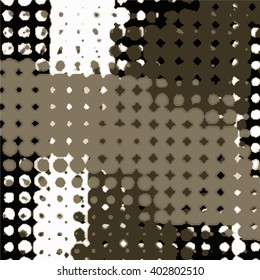 Halftone Dots Pattern . Halftone Dotted Grunge Texture . Abstract Dots Overlay Texture . Distressed Background with Halftone Effects. Perforated Distress Background . Dots Grunge Texture. Vector.