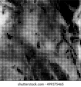Halftone Dots Pattern . Halftone Dotted Grunge Texture . Abstract Dots Overlay Texture . Light Distressed Background with Halftone Effects. Ink Print Distress Background . Dots Grunge Texture. Vector.
