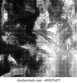 Halftone Dots Pattern . Halftone Dotted Grunge Texture . Abstract Dots Overlay Texture . Light Distressed Background with Halftone Effects. Ink Print Distress Background . Dots Grunge Texture. Vector.