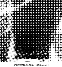 Halftone Dots Pattern . Halftone Dotted Grunge Texture . Abstract Dots Overlay Texture . Light Distressed Background with Halftone Effects. Ink Print Distress Background . Dots Grunge Texture. Vector.