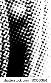Halftone Dots Pattern . Halftone Dotted Grunge Texture . Abstract Dots Overlay Texture . Light Distressed Background with Halftone Effects. Ink Print Distress Background . Dots Grunge Texture. Vector.