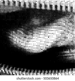 Halftone Dots Pattern . Halftone Dotted Grunge Texture . Abstract Dots Overlay Texture . Light Distressed Background with Halftone Effects. Ink Print Distress Background . Dots Grunge Texture. Vector.
