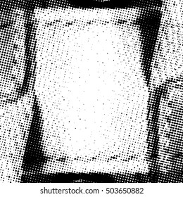 Halftone Dots Pattern . Halftone Dotted Grunge Texture . Abstract Dots Overlay Texture . Light Distressed Background with Halftone Effects. Ink Print Distress Background . Dots Grunge Texture. Vector.