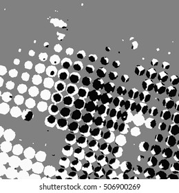 Halftone Dots Pattern . Halftone Dotted Grunge Texture . Abstract Dots Overlay Texture . Light Distressed Background with Halftone Effects. Ink Print Distress Background . Dots Grunge Texture. Vector.
