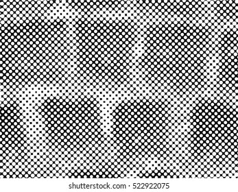 Halftone Dots Pattern . Halftone Dotted Grunge Texture . Abstract Dots Overlay Texture . Light Distressed Background with Halftone Effects. Ink Print Distress Background . Dots Grunge Texture. Vector.