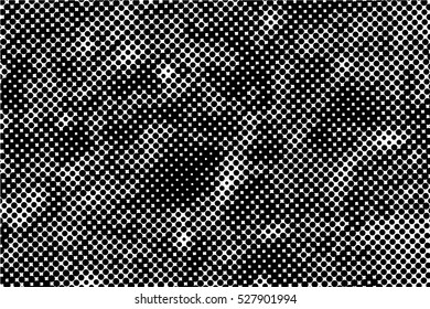 Halftone Dots Pattern . Halftone Dotted Grunge Texture . Abstract Dots Overlay Texture . Light Distressed Background with Halftone Effects. Ink Print Distress Background . Dots Grunge Texture. Vector.