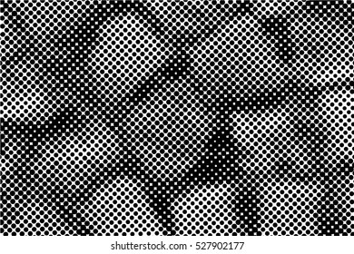 Halftone Dots Pattern . Halftone Dotted Grunge Texture . Abstract Dots Overlay Texture . Light Distressed Background with Halftone Effects. Ink Print Distress Background . Dots Grunge Texture. Vector.