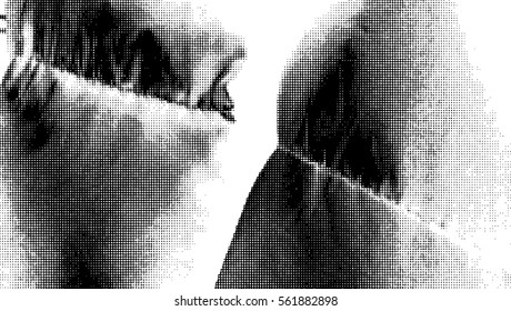 Halftone Dots Pattern . Halftone Dotted Grunge Texture . Abstract Dots Overlay Texture . Light Distressed Background with Halftone Effects. Ink Print Distress Background . Dots Grunge Texture. Vector.