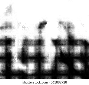 Halftone Dots Pattern . Halftone Dotted Grunge Texture . Abstract Dots Overlay Texture . Light Distressed Background with Halftone Effects. Ink Print Distress Background . Dots Grunge Texture. Vector.