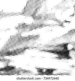 Halftone Dots Pattern . Halftone Dotted Grunge Texture . Abstract Dots Overlay Texture . Light Distressed Background with Halftone Effects. Ink Print Distress Background . Dots Grunge Texture. Vector.