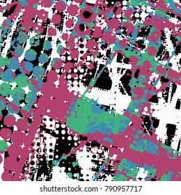 Halftone Dots Pattern . Halftone Dotted Grunge Texture . Abstract Dots Overlay Texture . Light Distressed Background with Halftone Effects. Ink Print Distress Background . Dots Grunge Texture. Vector.