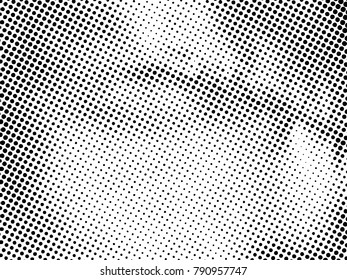 Halftone Dots Pattern . Halftone Dotted Grunge Texture . Abstract Dots Overlay Texture . Light Distressed Background with Halftone Effects. Ink Print Distress Background . Dots Grunge Texture. Vector.