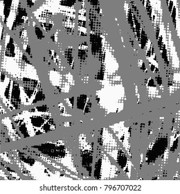 Halftone Dots Pattern . Halftone Dotted Grunge Texture . Abstract Dots Overlay Texture . Light Distressed Background with Halftone Effects. Ink Print Distress Background . Dots Grunge Texture. Vector.