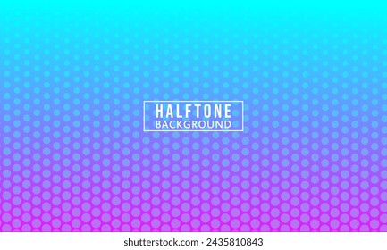 halftone dots pattern gradient geometric colorful background vector illustration template.
