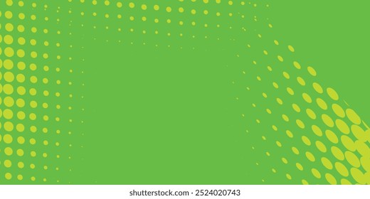 Halftone dots pattern green gradient texture with digital technology background. vektor illustration