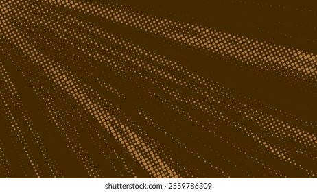 Halftone Dots pattern. motion speed line Halftone on Dark Background Minimalist Retro comic gradient grunge texture background. Vector