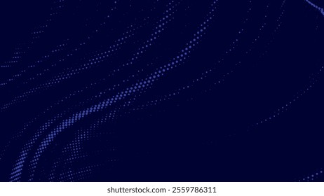 Halftone Dots pattern. motion speed line Halftone on Dark Background Minimalist Retro comic gradient grunge texture background. Vector