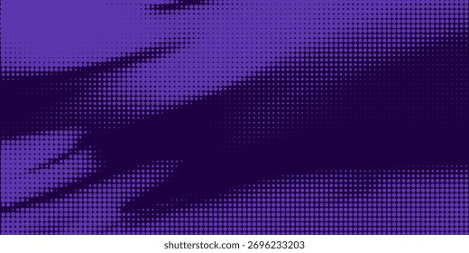 Halftone Dots pattern. motion speed line Halftone on Dark Background Minimalist Retro comic gradient grunge texture background. Eps10	