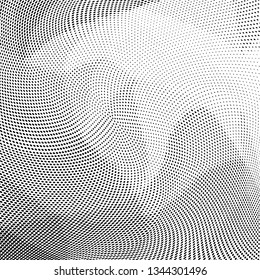 Halftone dots pattern texture background. Low poly design. Modern dotted vector illustration. Abstract wavy lines. Triangular polygon backdrop