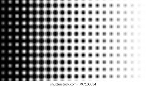 Halftone dots pattern texture 
background. Modern dotted vector illustration. Abstract curves. Points backdrop. Grungy spotted pattern. Monochrome template for web design, covers, web sites, banners
