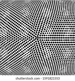 Halftone dots pattern texture background.Modern dotted vector  illustration. Abstract curves. Points backdrop. Grungy spotted pattern. Monochrome template for web banners, covers, invitation cards