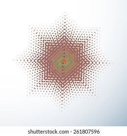 halftone dots pattern vector illustration with colorful... 