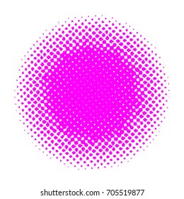 Halftone dots pattern, vector. Monochrome half-tone. Circle halftone Dots, Pink Dot work Engraving Pattern,