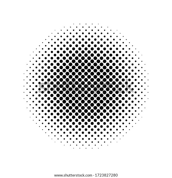 Halftone Dots Pattern White Background Vector Stock Vector (Royalty ...