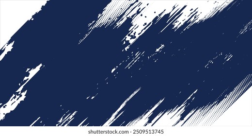 Halftone dots pattern white and blue color gradient grunge texture background. Pop art dots comic style vector illustration. eps10.