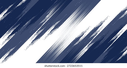 Rasterpunkte Muster weißen und blauen Farbverlauf farbigen brüchigen Textur Hintergrund. Pop Art Dots Comic-Stil Vektorgrafik. eps10.

