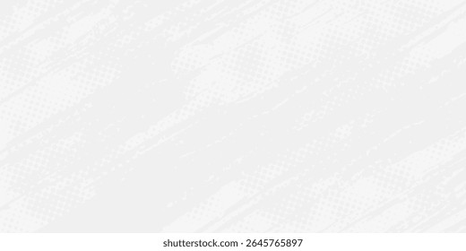 Halftone dots pattern white gray color background sport texture grunge gradient. Pop art comic style vector illustration dot. Grunge vector dots