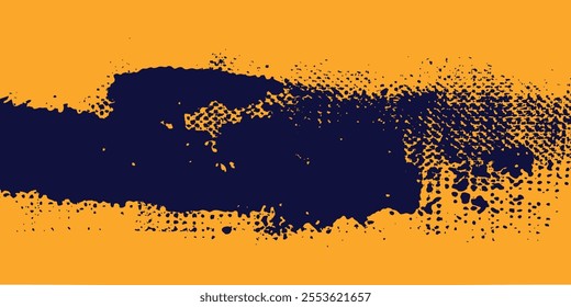Halftone dots pattern yellow gradient texture grunge background