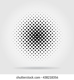 Halftone Dots Radial