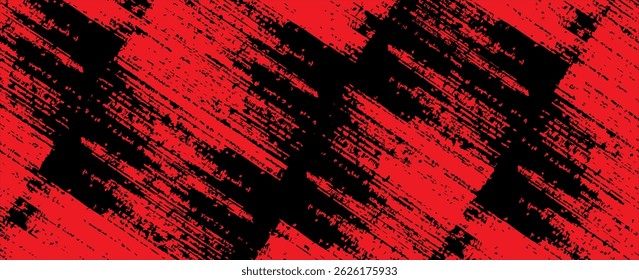 Fondo de textura grunge de gradiente de patrón de color rojo y negro con puntos de semitono. Ilustración vectorial de estilo deportivo de cómic de arte pop de punto. grunge.
