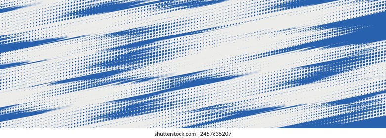 Halftone dots red and blue color pattern gradient grunge texture background. Dot pop art comic sport style vector illustration. grunge vector dots