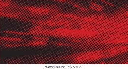 Halftone dots red and blue color pattern gradient grunge texture background. Dot pop art comic sport style vector illustration