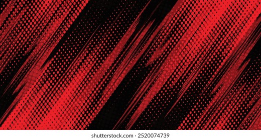 Halftone dots red and blue color pattern gradient grunge texture background. Dot pop art comic sport style vector illustration. grunge vector dots