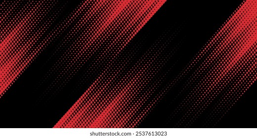 Halftone dots red and blue color pattern gradient grunge texture background. Dot pop art comic sport style vector illustration. modern background