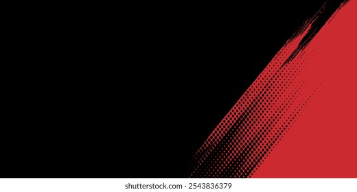 Meio-tom pontos vermelho e azul cor padrão gradiente gradiente textura fundo. Ponto pop arte cômico estilo esporte ilustração vetorial. fundo moderno